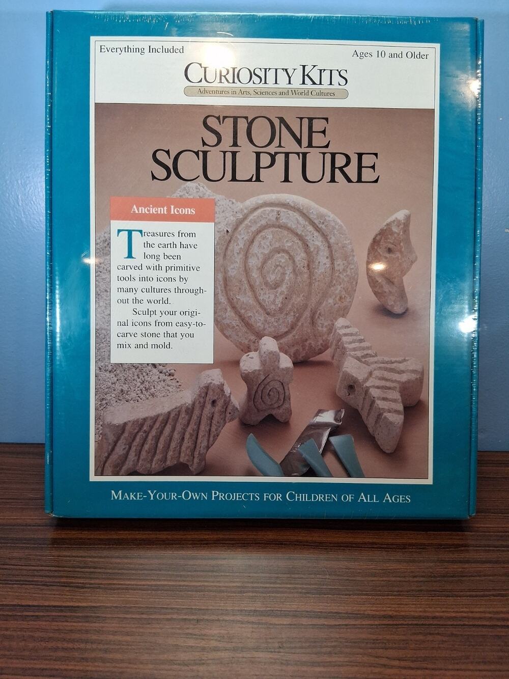 Curiosity Kit Stone Sculpture - mix & mold FACTORY SEALED Make Your Own Kids Fun
